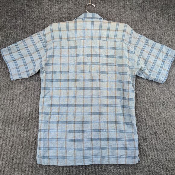 Patagonia Mens Button-Up Shirt Blue Plaid Small Organic Cotton Chest Pocket - Picture 6 of 13